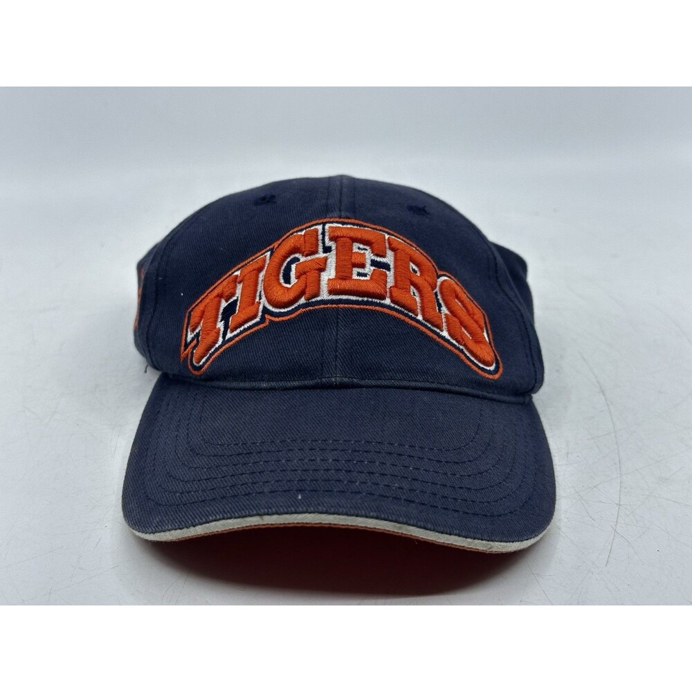Vintage Detroit Tigers Annco MLB Baseball Cap Strapback Hat 90s Spellout
